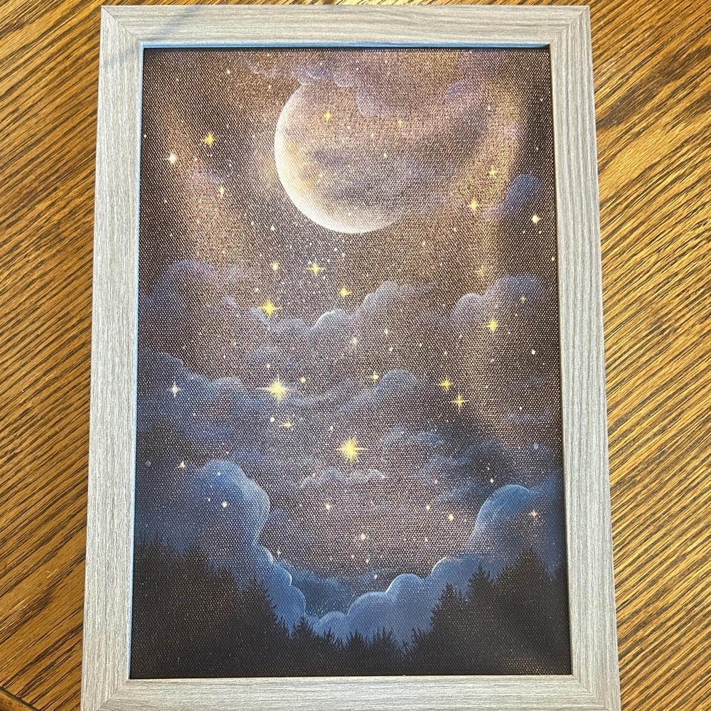 Framed Starry Night Sky Art